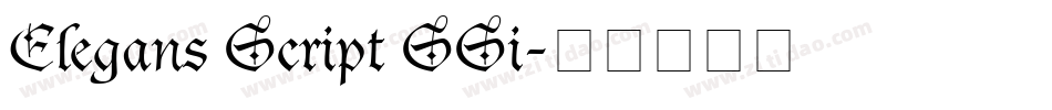 Elegans Script SSi字体转换